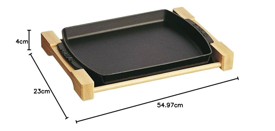 (値下げしました)STAUB ステーキプレート　その1 ストウブ Staub ステーキプレート 1205223/40509-523-0 ブラック
